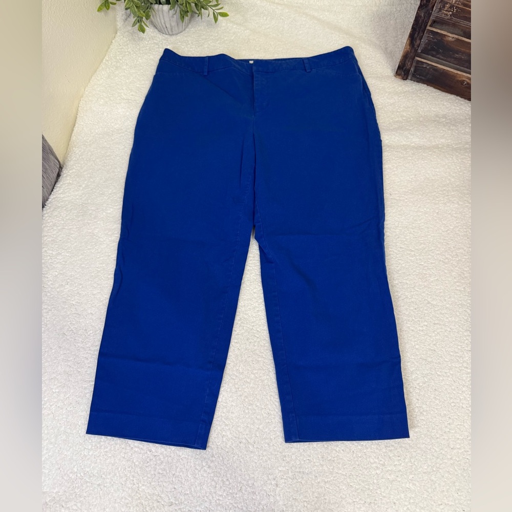 Charter Club Royal Blue Cropped Pants